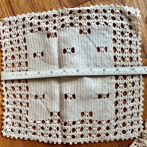 Crochet Cotton Sofa Table Cover Lace Doilies - Five (5) - Picture 7 of 7